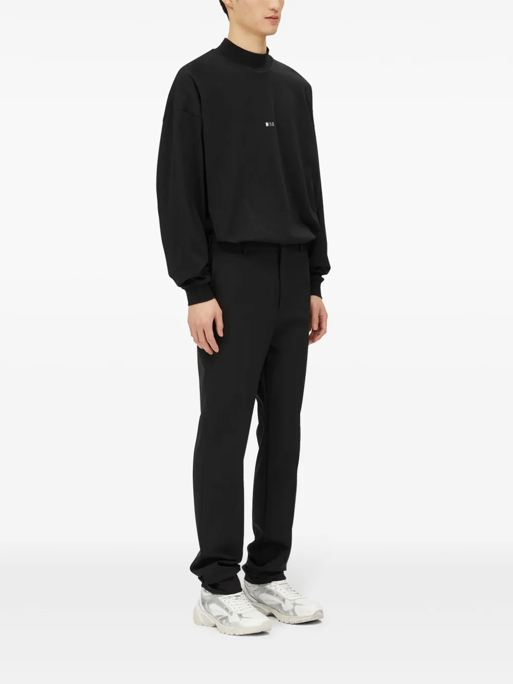 MSGM Pantalon met toelopende pijpen Zwart
