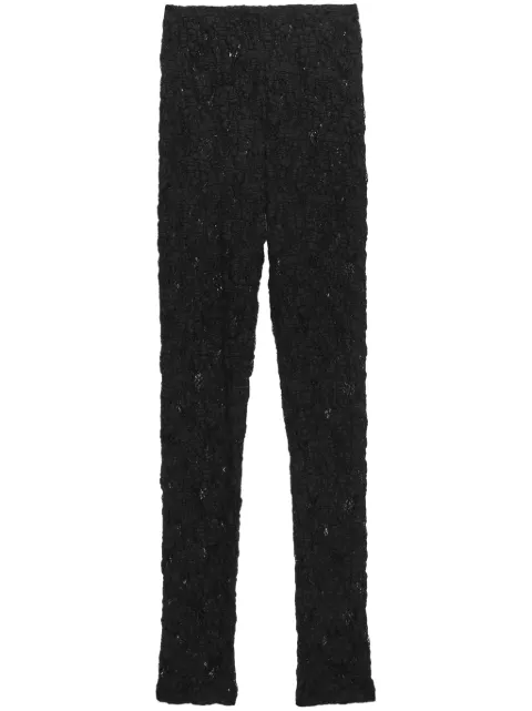 MSGM lace knitted trousers