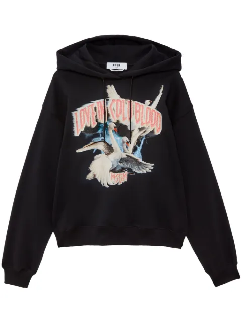 MSGM hoodie con estampado gráfico