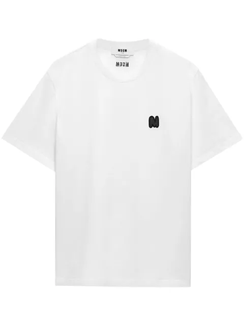 MSGM playera con aplique del logo