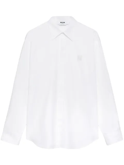 MSGM Camisa mangas longas com logo