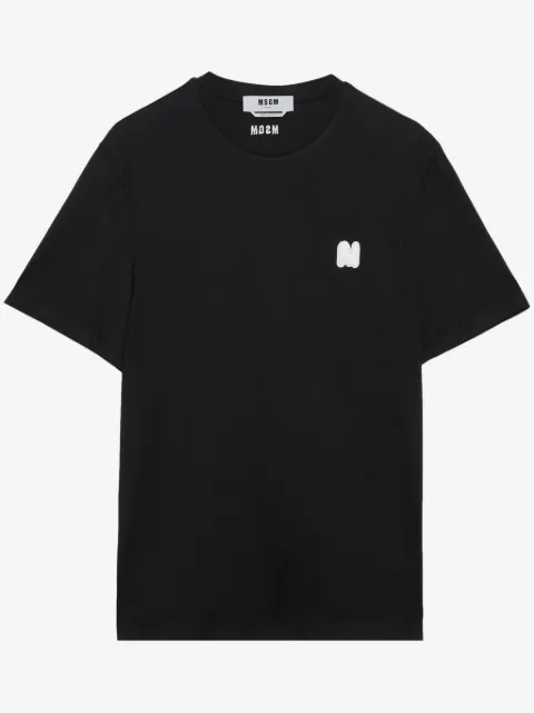 MSGM logo-appliqué cotton T-shirt 