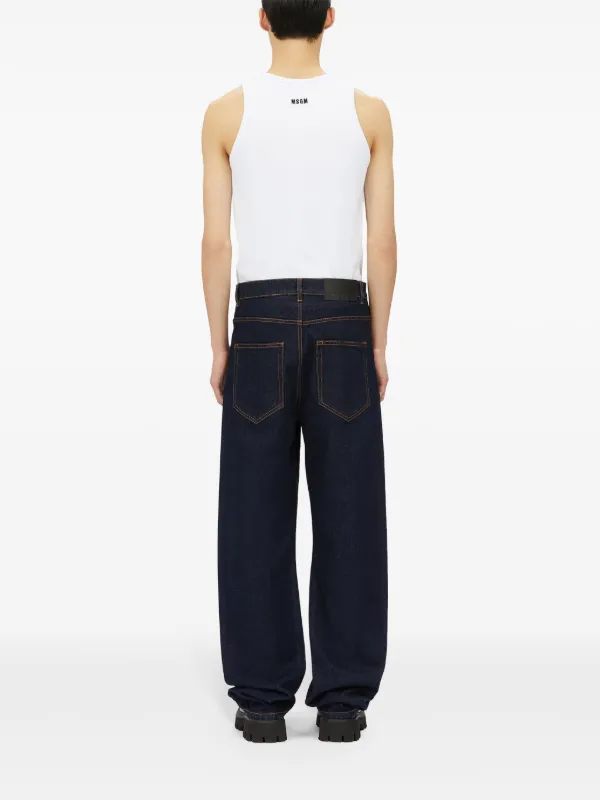MSGM スタッズトリム ジーンズ | ブルー | FARFETCH JP MSGM スタッズトリム ジーンズ | ブルー | FARFETCH JP