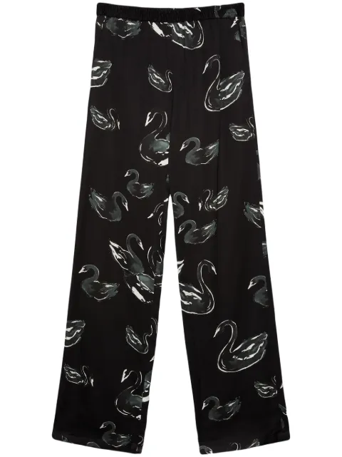 MSGM swan-print trousers