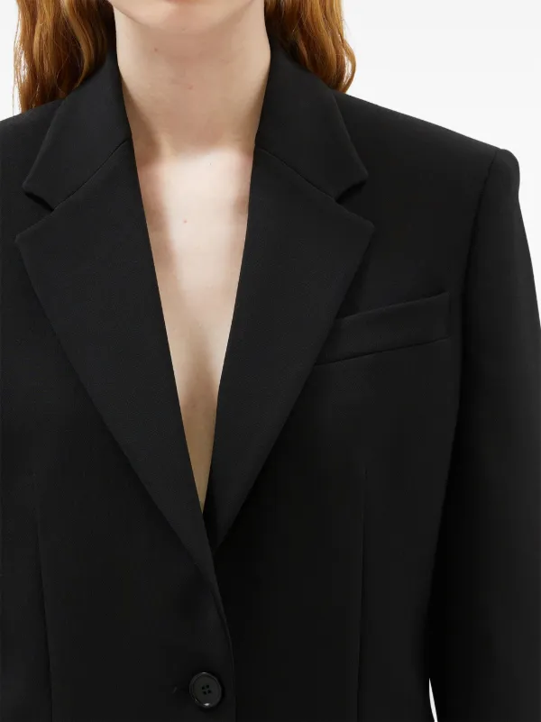 アウターその他 MSGM Woman Blazer Black 3742MDG11247810 99 MSGM single-breasted Blazer | Black | FARFETCH