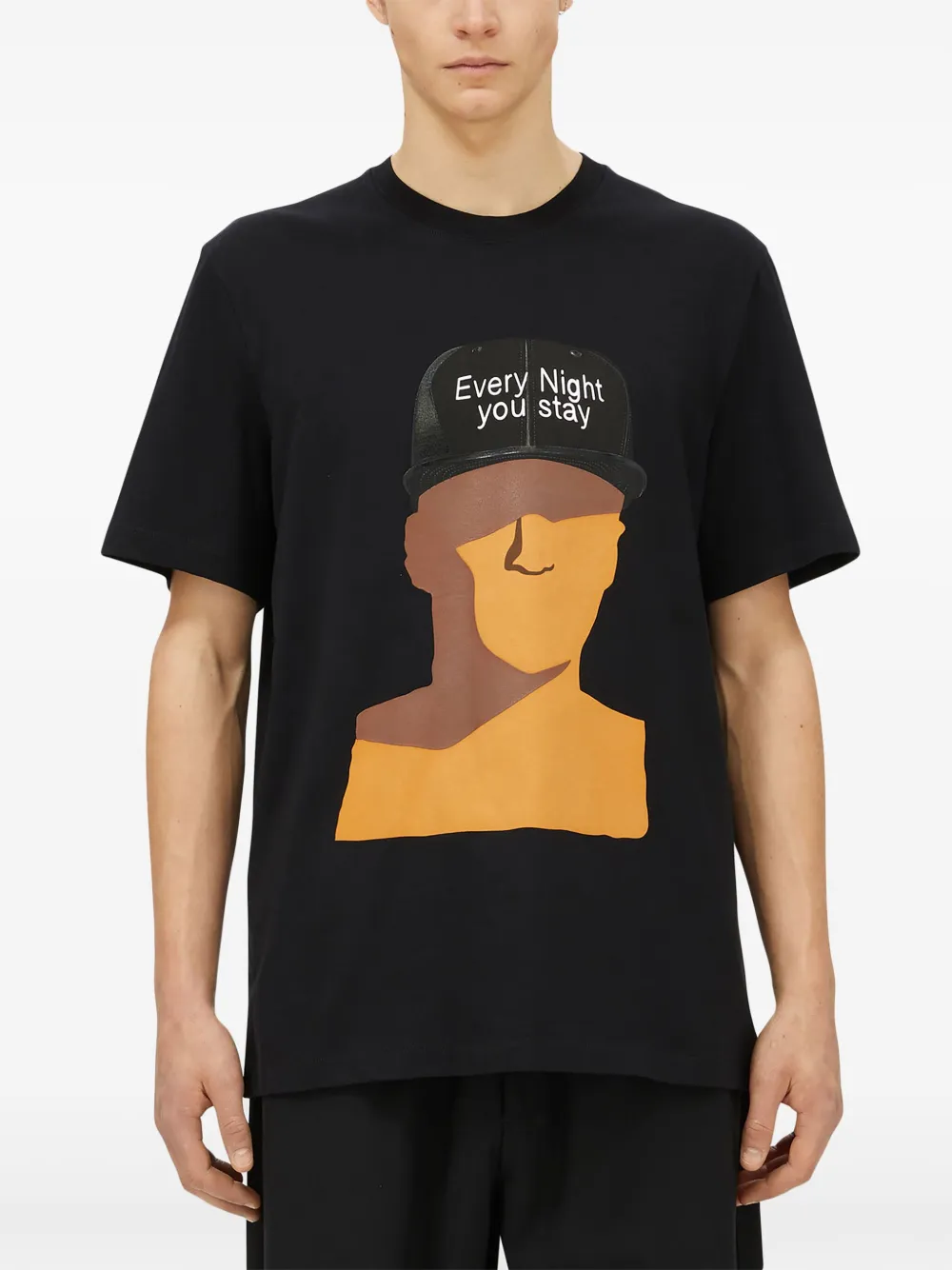 MSGM T-shirt met print - Zwart
