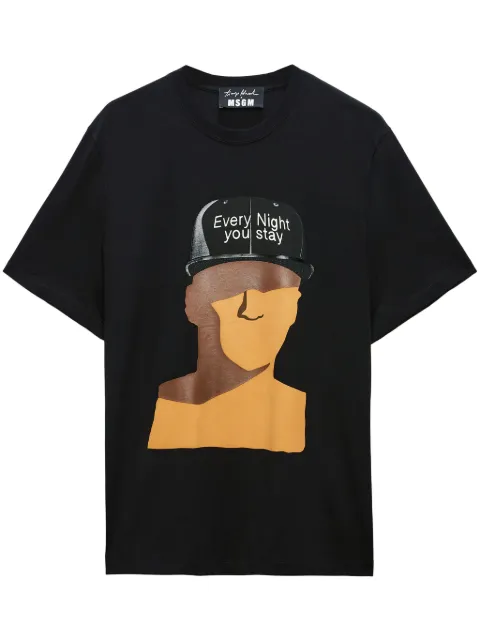 MSGM graphic-print T-shirt 