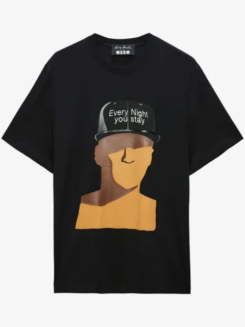 MSGM graphic-print T-shirt