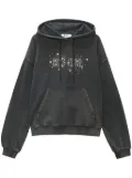 MSGM studded logo hoodie - Black