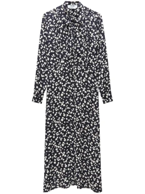 MSGM spot-print maxi dress