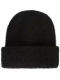 MSGM turn-up knitted beanie - Black