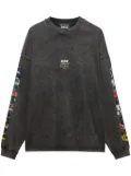 MSGM printed long-sleeve T-shirt - Grey