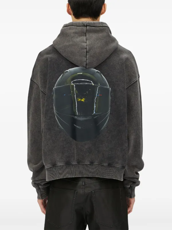 MSGM ヘルメットプリント パーカー | グレー | FARFETCH JP