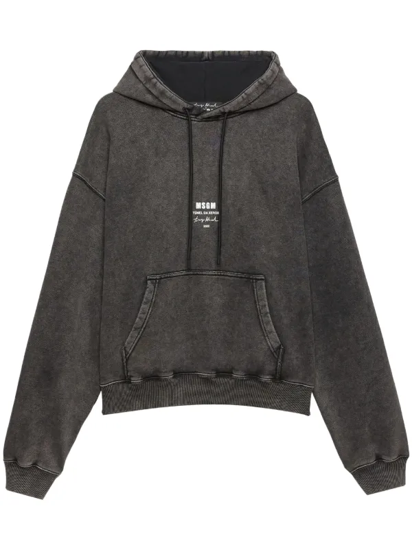 MSGM ヘルメットプリント パーカー | グレー | FARFETCH JP