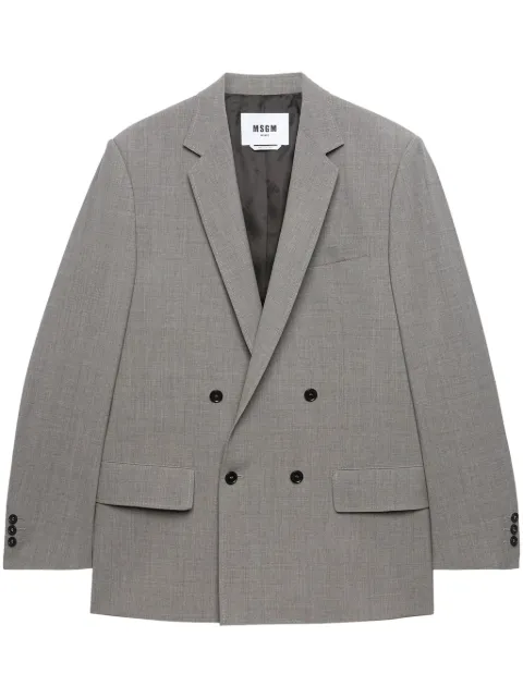 MSGM Blazer com efeito mescla