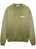 MSGM gradient effect logo-printed sweatshirt - Green