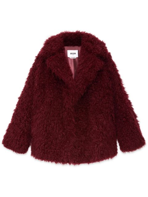 MSGM faux-fur coat