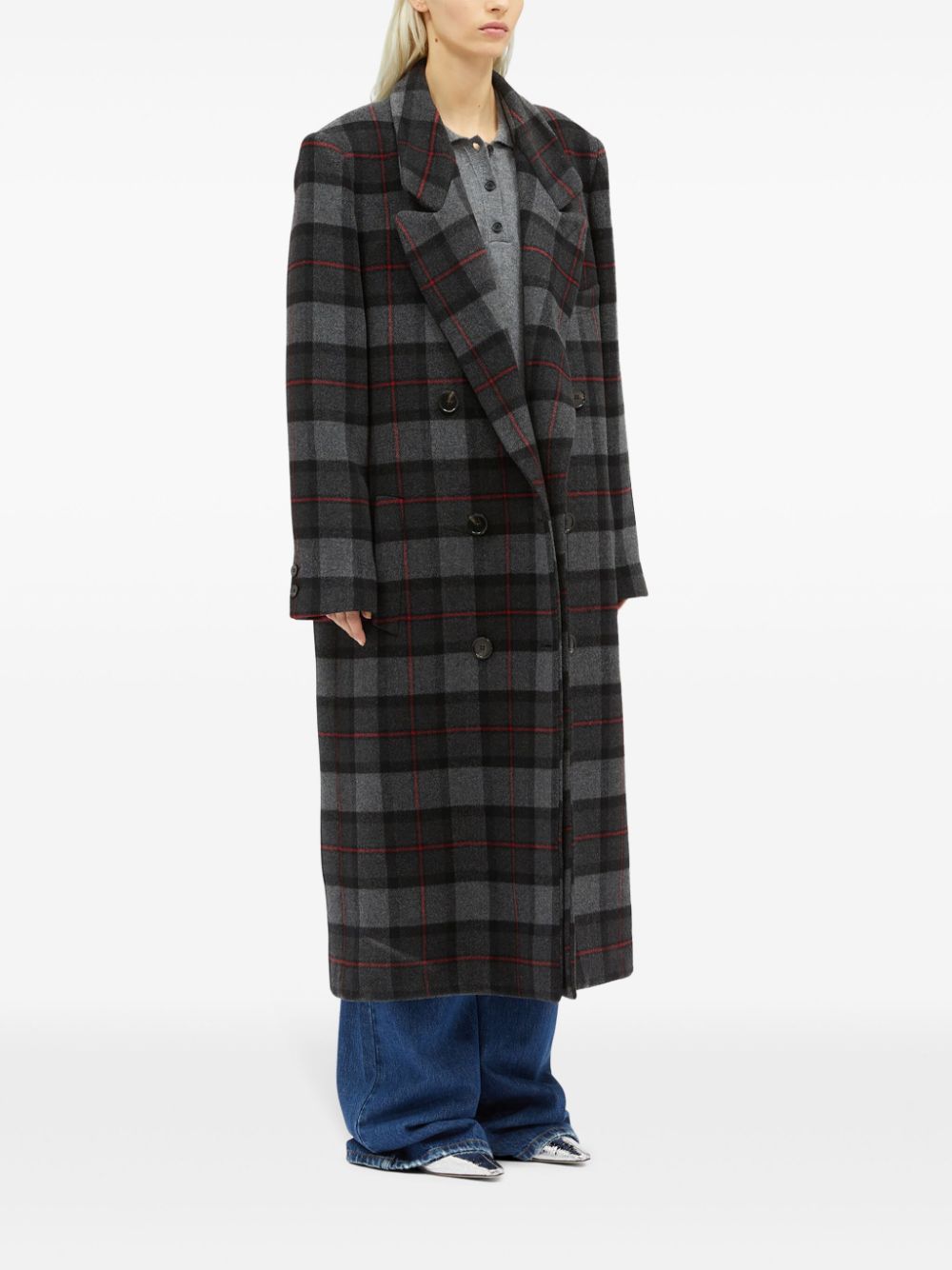 Affordable Marni checked double-breasted coat Women