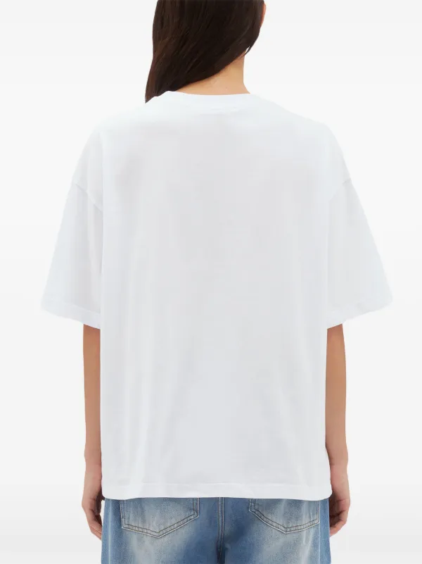 MSGM プリント Tシャツ | ホワイト | FARFETCH JP