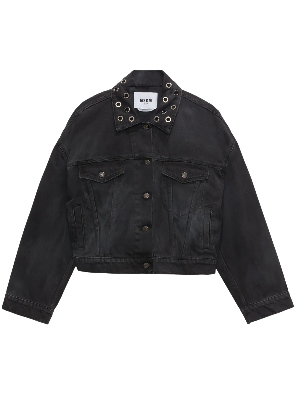 MSGM light wash jacket | Black | Image 1