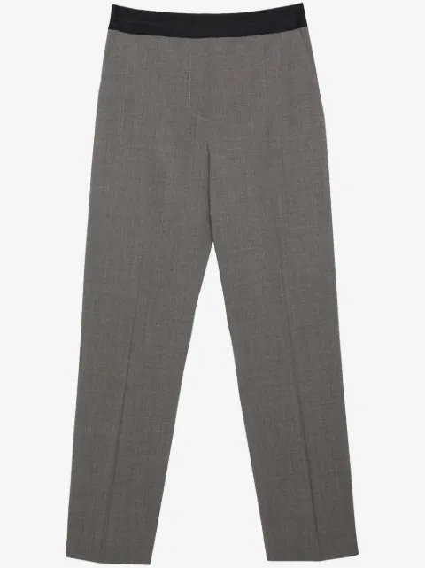 MSGM straight-leg virgin-wool-blend trousers