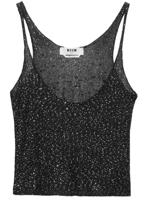 MSGM sequin-embellished tank top 