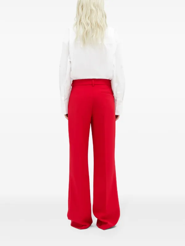MSGM high-waist Tailored Trousers | Red | FARFETCH LB