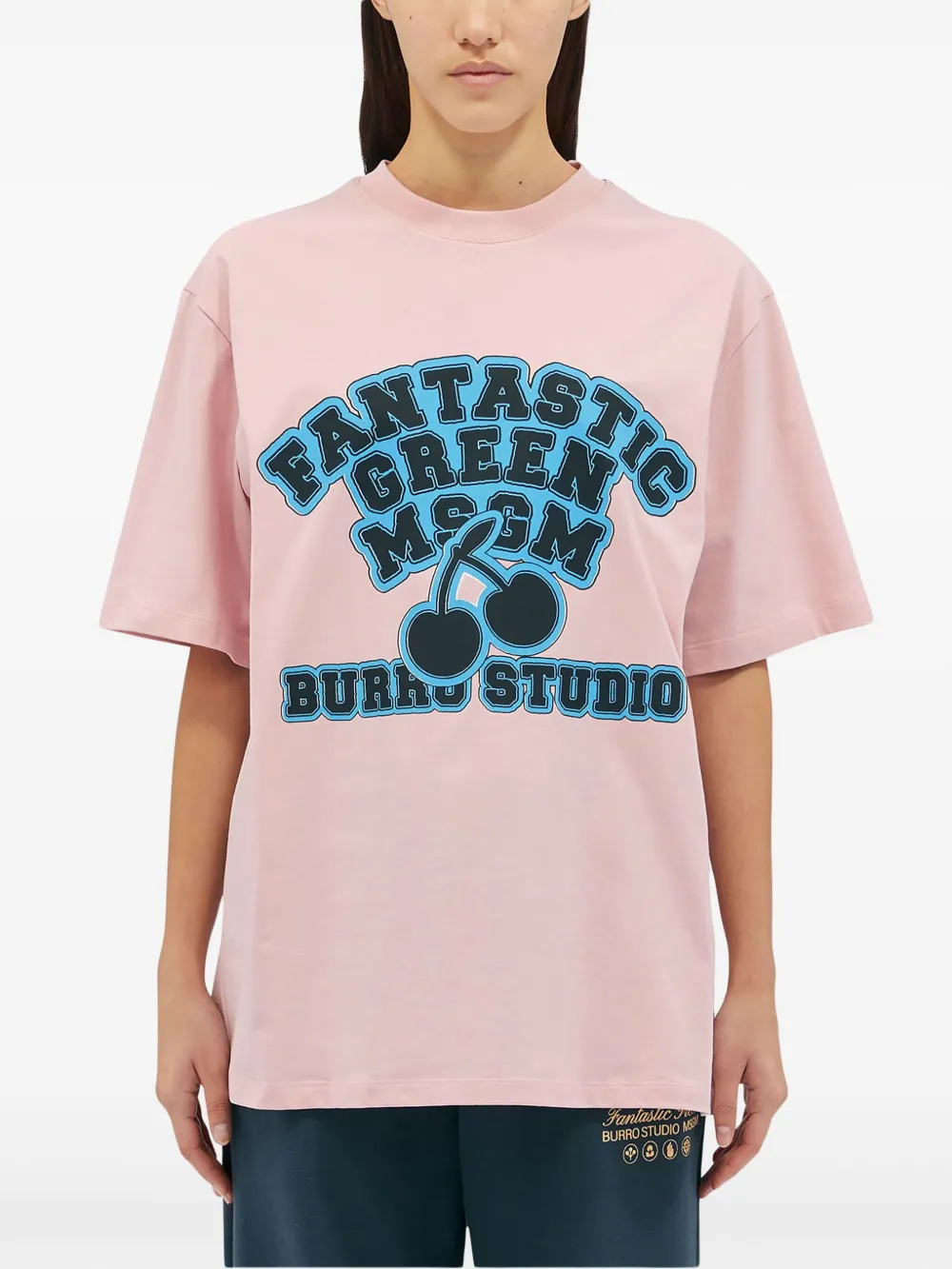 MSGM T-shirt met tekst Roze