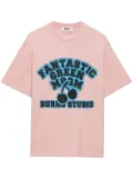MSGM slogan-print T-shirt - Pink