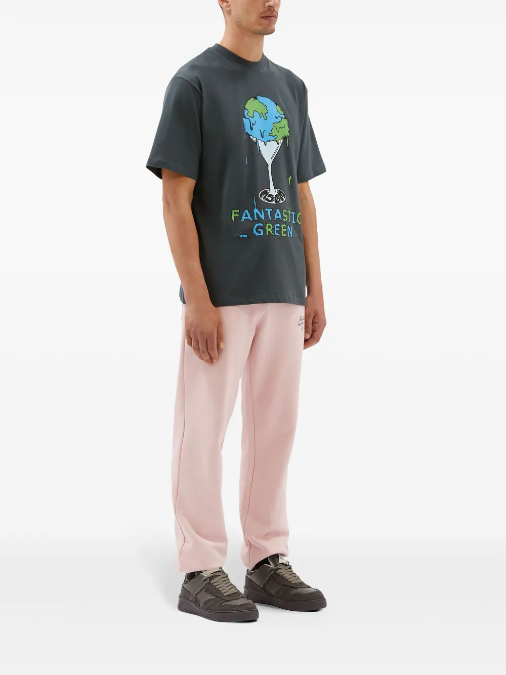 MSGM T-shirt met print Grijs
