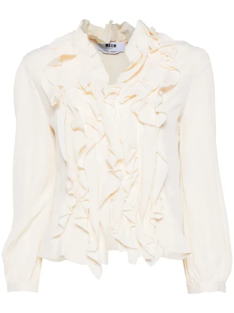MSGM ruffled blouse