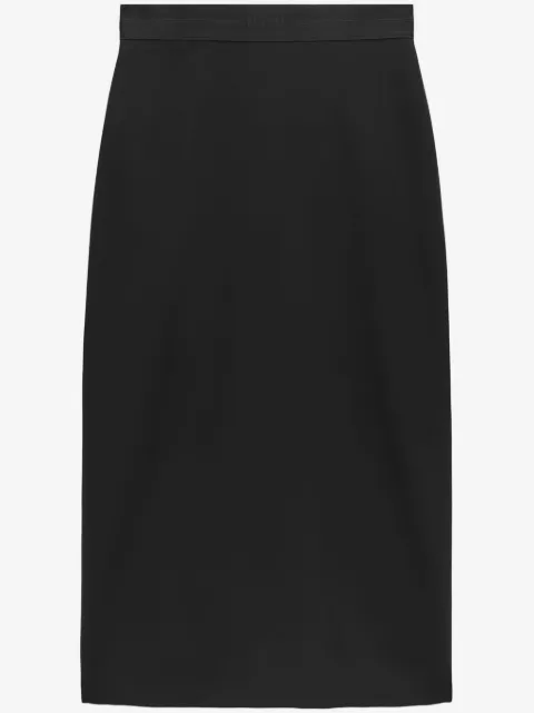 MSGM logo-print maxi skirt