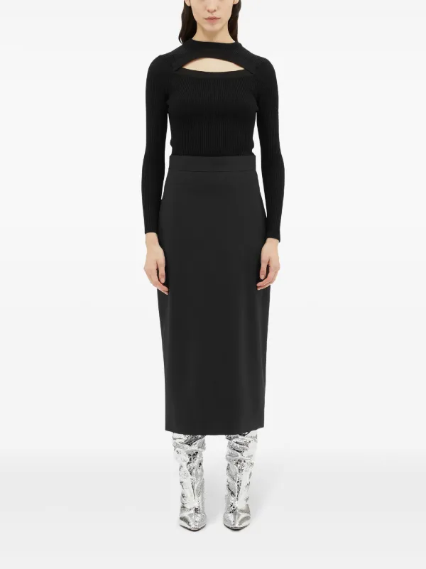 スカート MSGM 3741MDD23 247506 99 Skirts Black Skirts for women: long, maxi, mini, denim - MSGM Official