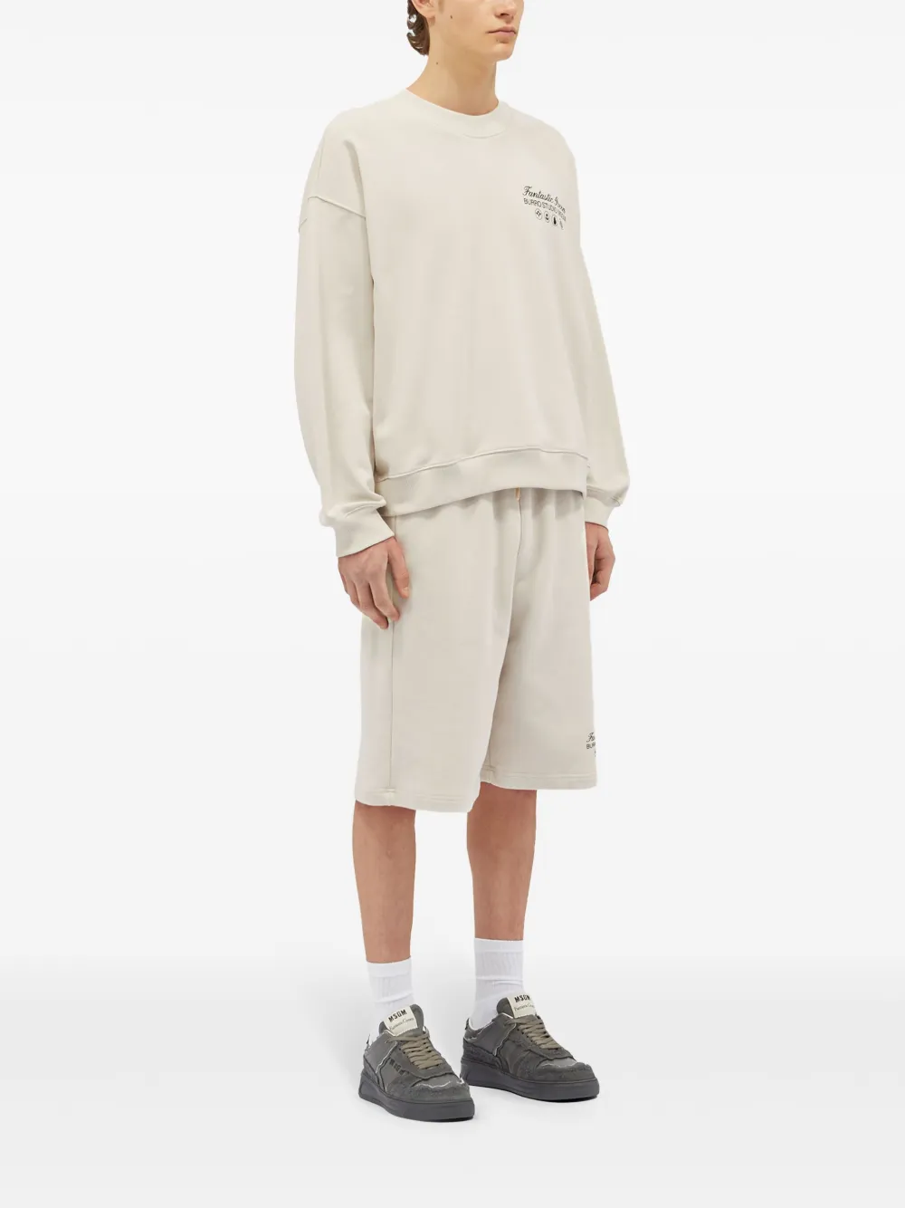 MSGM sudadera con cuello redondo y logo estampado | Sudaderas | Image 2