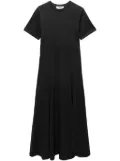 MSGM logo-embroidered maxi dress - Black