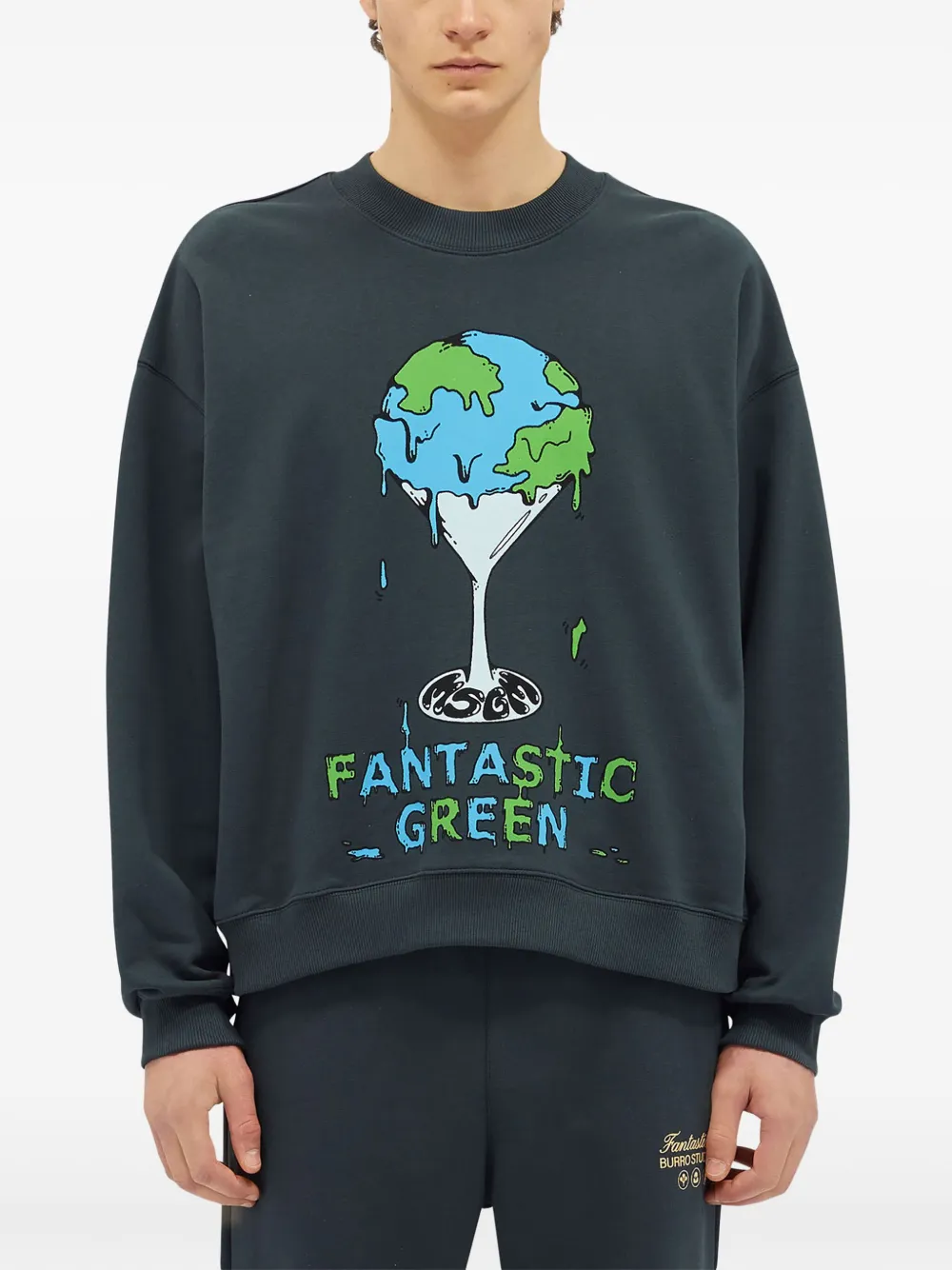 MSGM Sweater met print Grijs