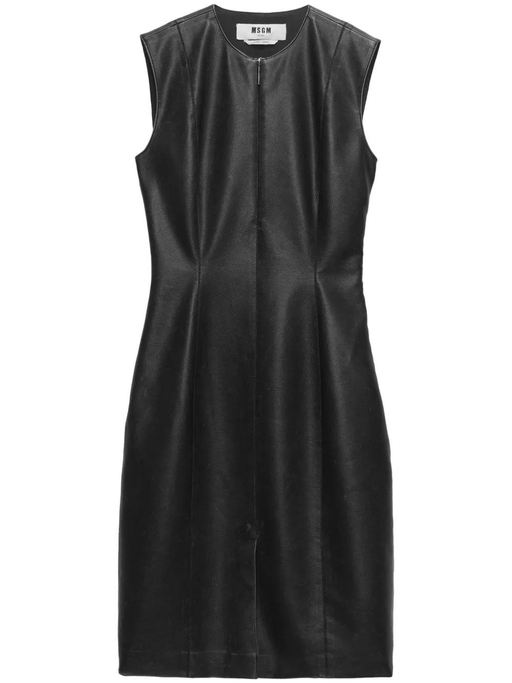 MSGM vestido midi tejido con medio cierre | negro | Image 1