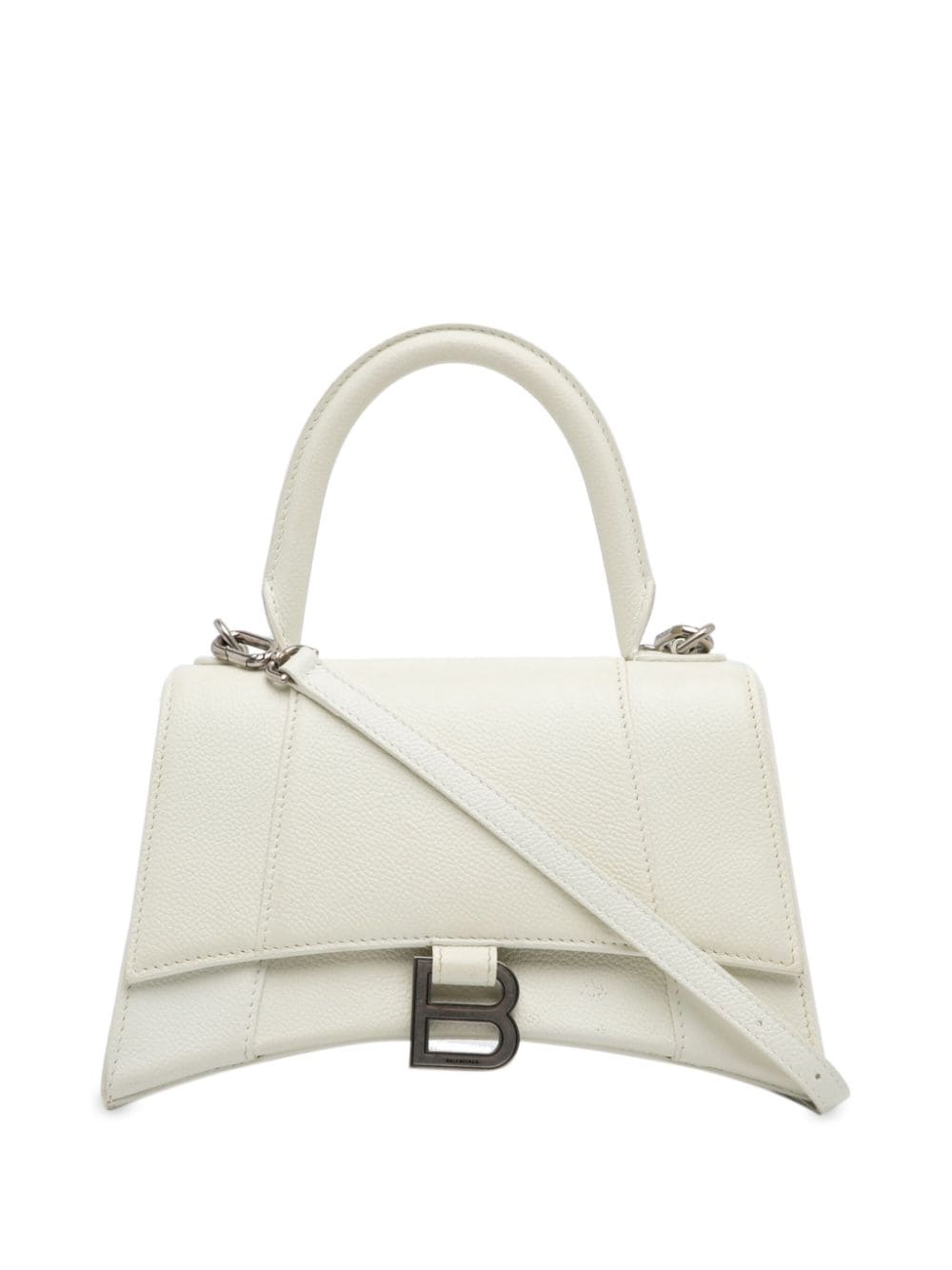 Pre-owned Balenciaga 2017 Small Hourglass Satchel In White