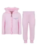 Lapin House ruffle-trim tracksuit set - Pink