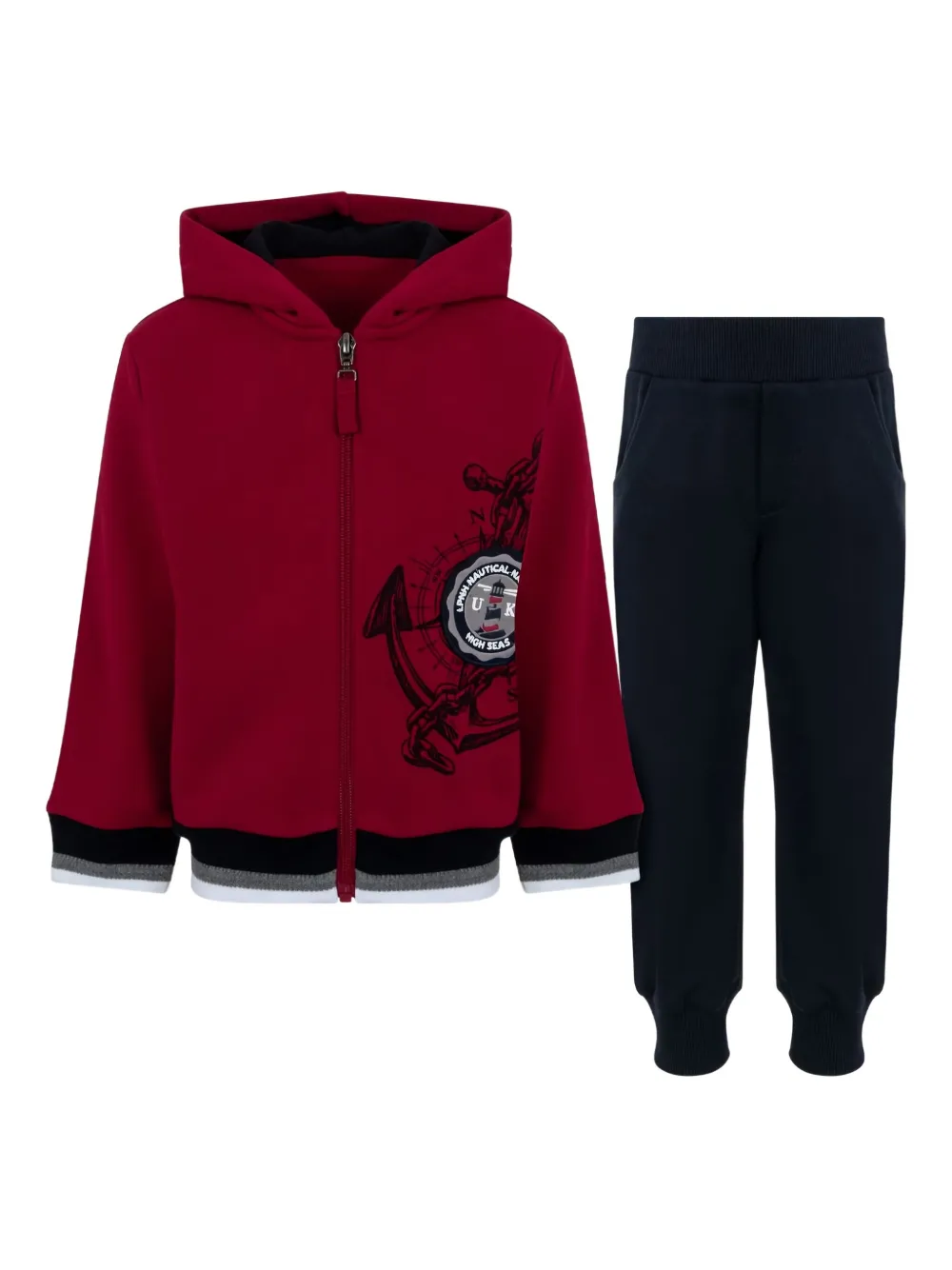 Lapin House Anchor-print Tracksuit Set In Blue