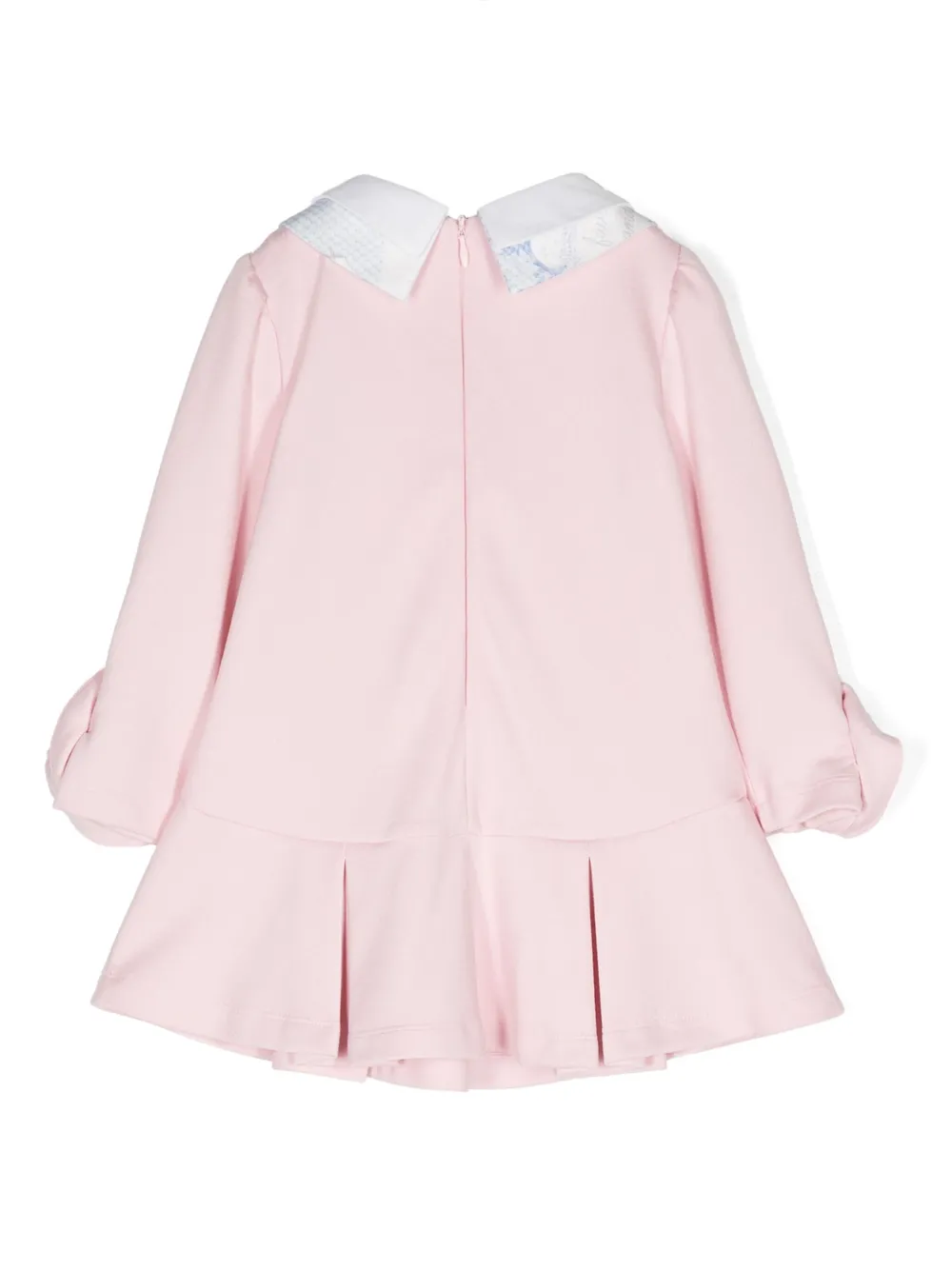Lapin House floral-appliqué pleated dress | Girls Casual Dresses | Image 2