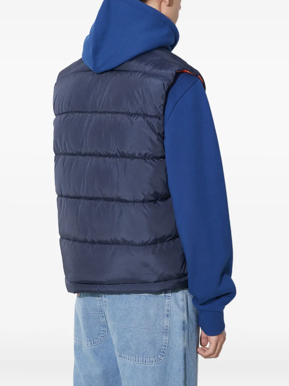 Alpha Industries Nasa Puffer Vest In Blue