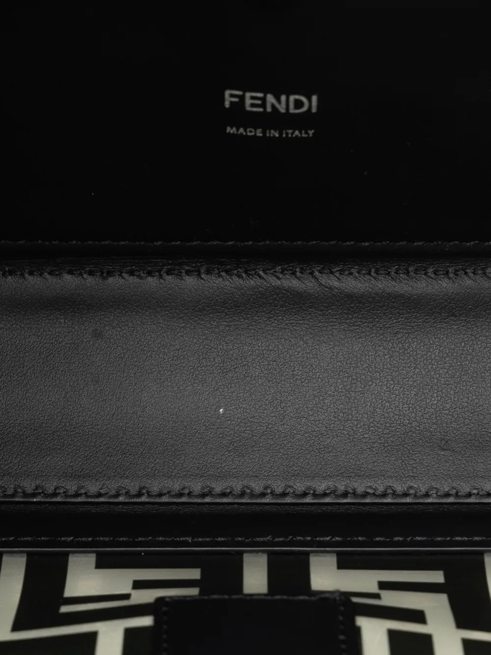 Pre-owned Fendi 2010-2023 Medium Zucca Pvc Baguette Satchel In Black