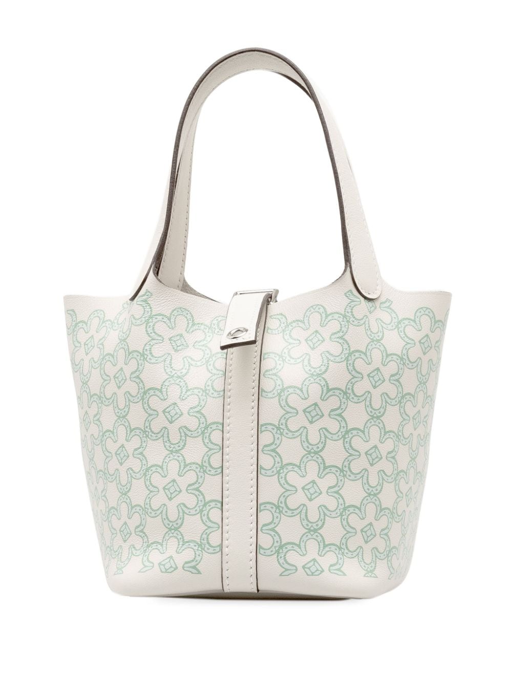 Hermès Pre-Owned 2022 Swift Lucky Daisy Picotin Lock 14 handbag - Green