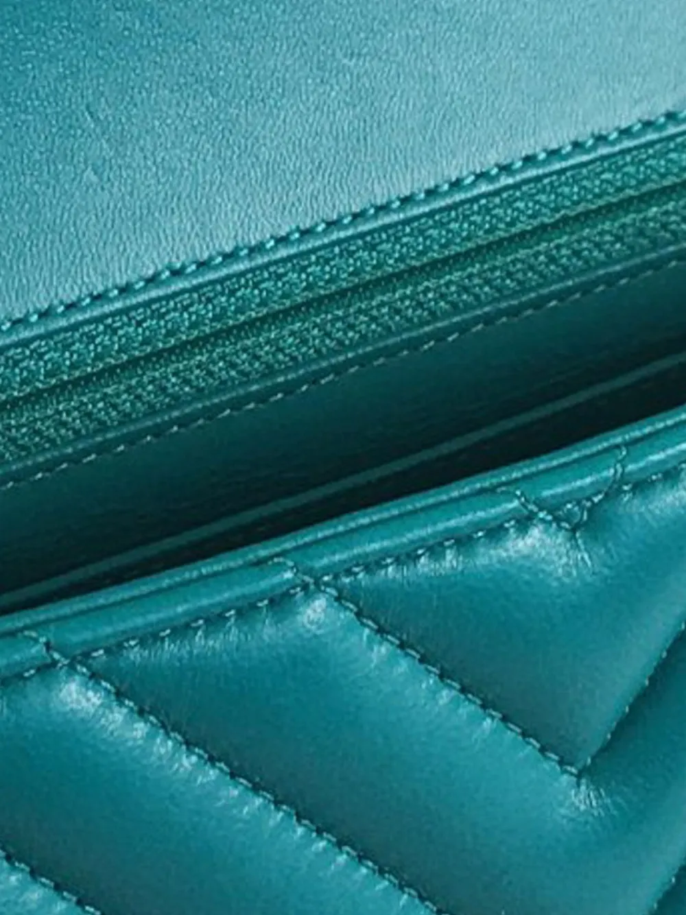 2016-2017 Mini Chevron Quilted Lambskin Rectangular Flap Crossbody Bag