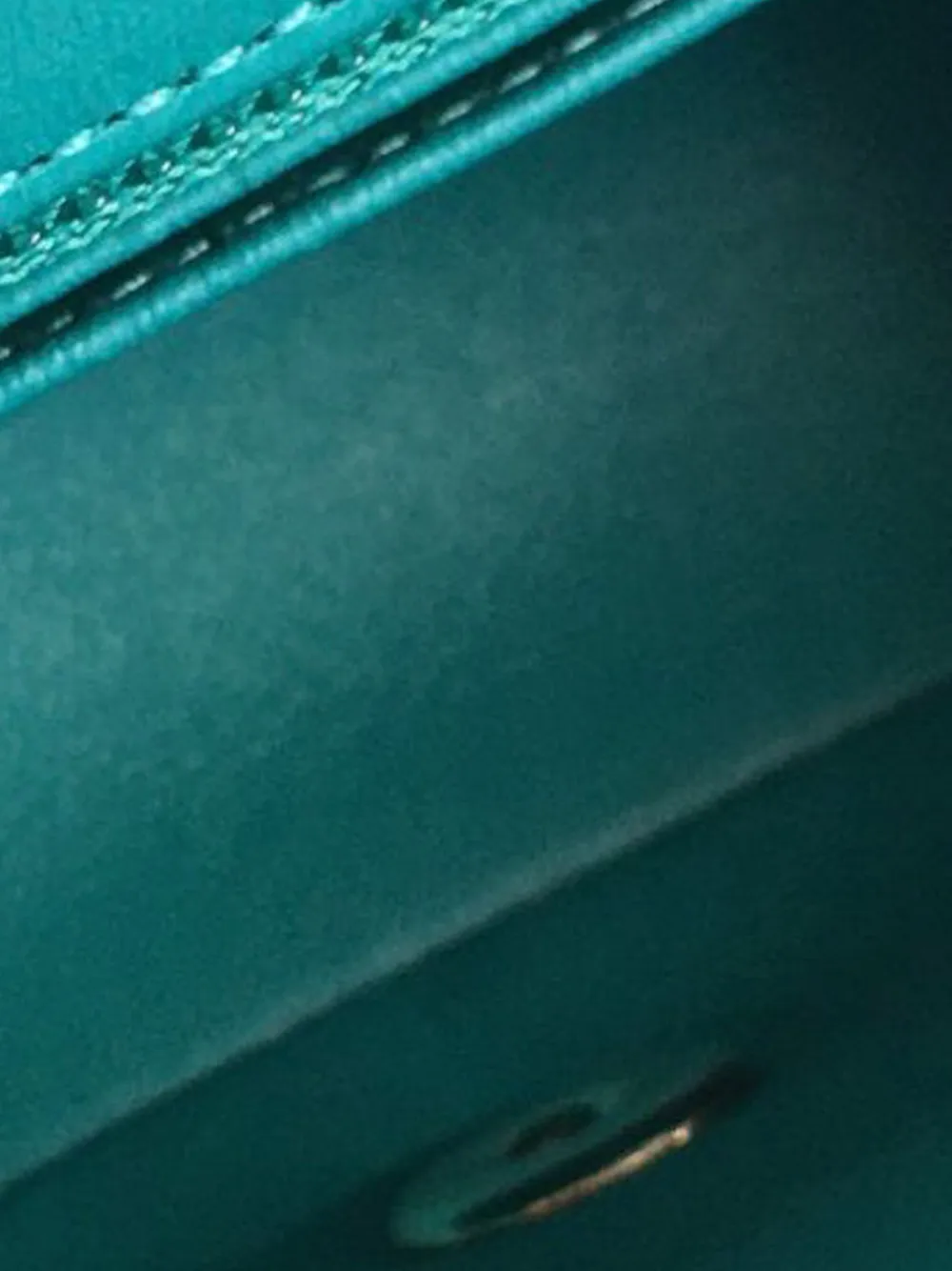 Pre-owned Chanel 2016-2017 Mini Chevron Quilted Lambskin Rectangular Flap Crossbody Bag In Green