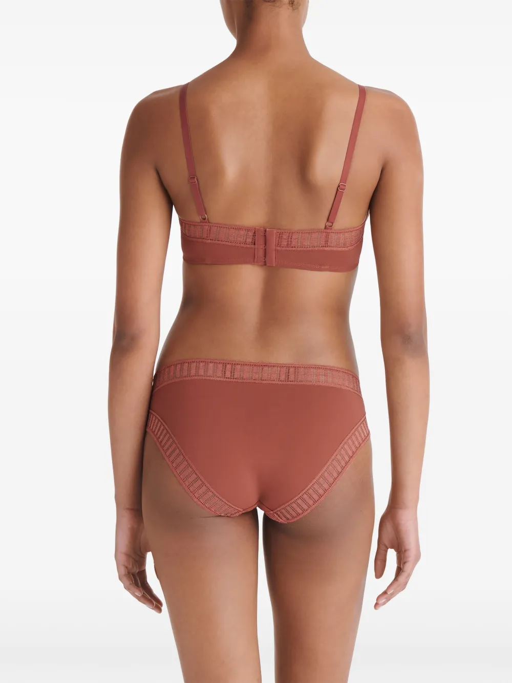 ERES Jacky slip met grafische print Bruin