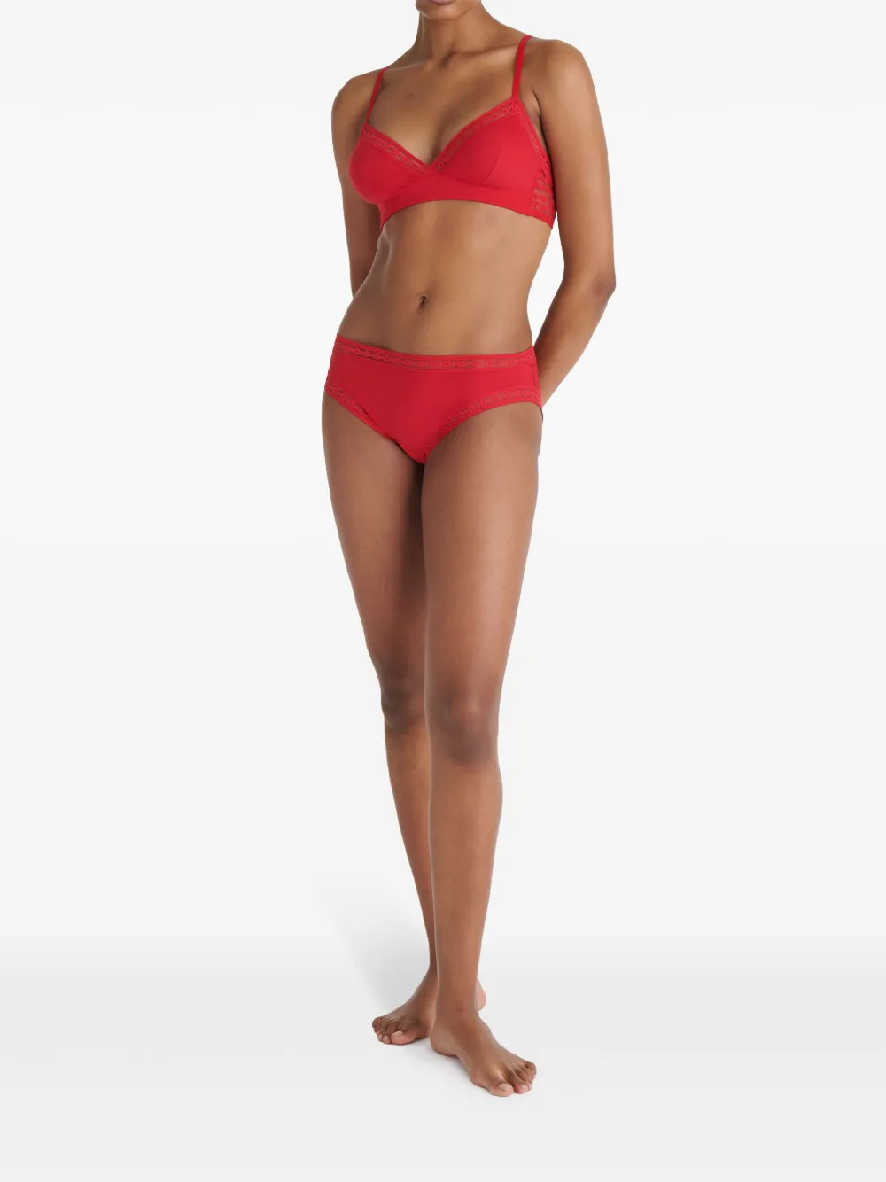 Eres Rituel Wireless Triangle Bra In Red