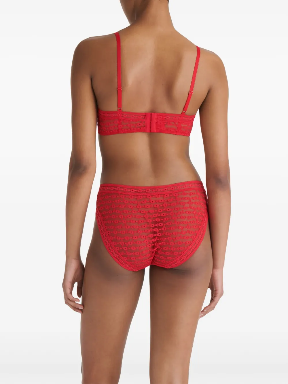 Eres Rituel Wireless Triangle Bra In Red