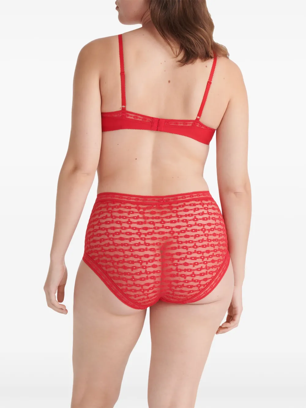 Shop Eres Immortelle Full-cup Bra In Red